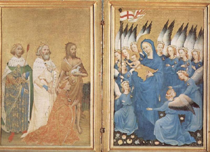unknow artist The Wilton diptych oil painting image